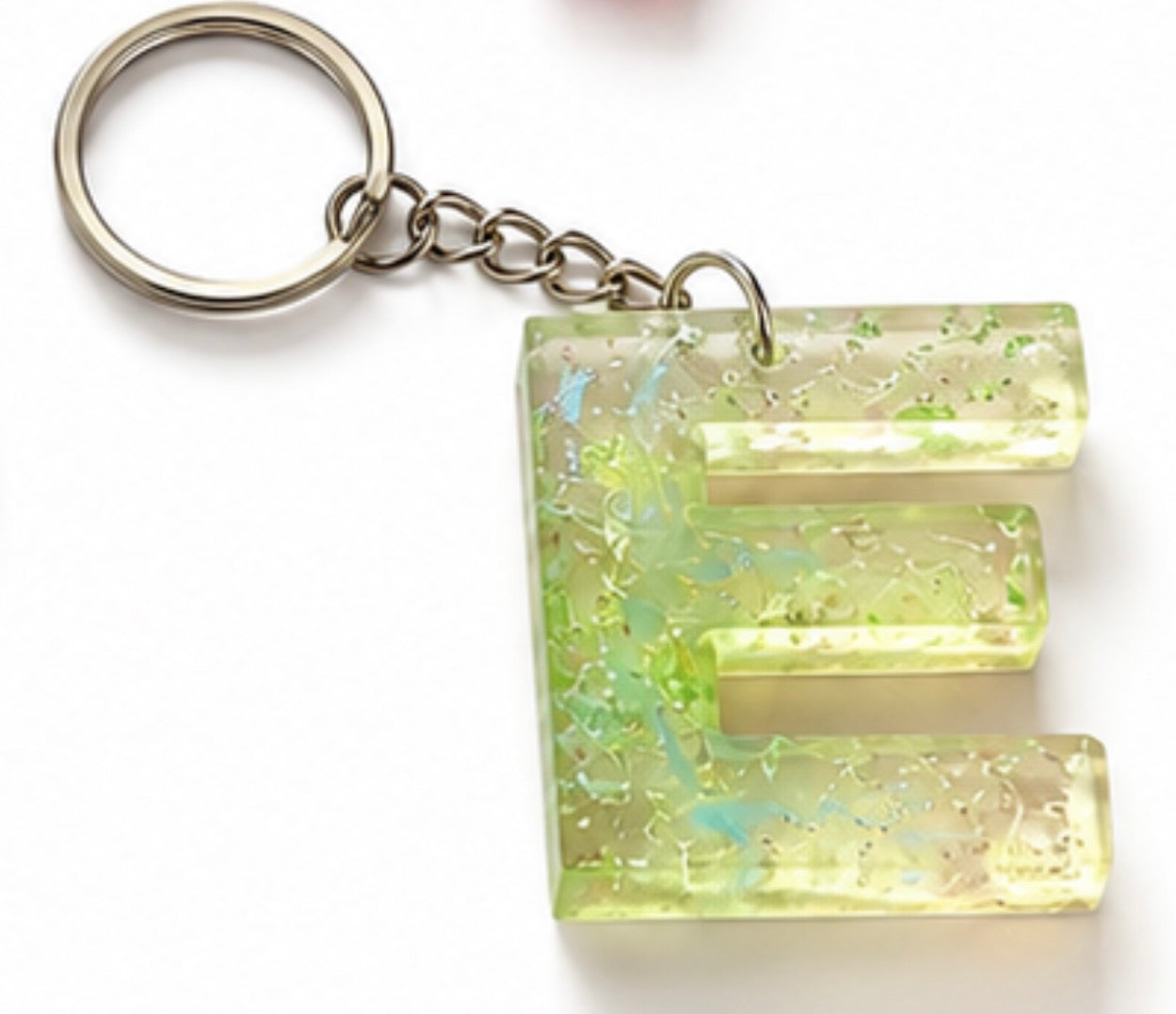 Letter E Keychain