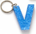 letter V keychain