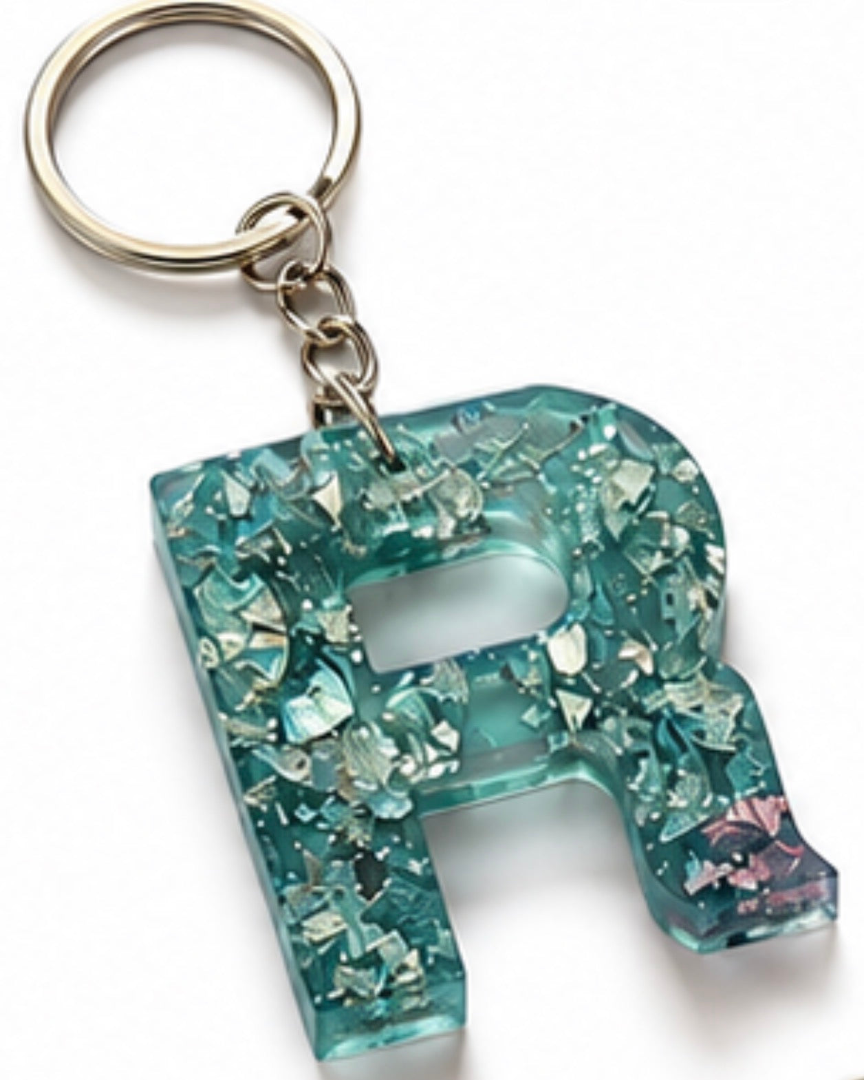 Letter R keychain