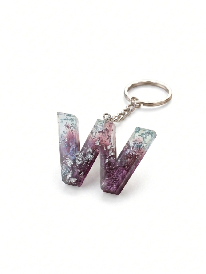 Letter W keychain