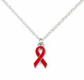 Red Cancer Charm Necklace