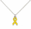 Yellow Cancer Charm Necklace